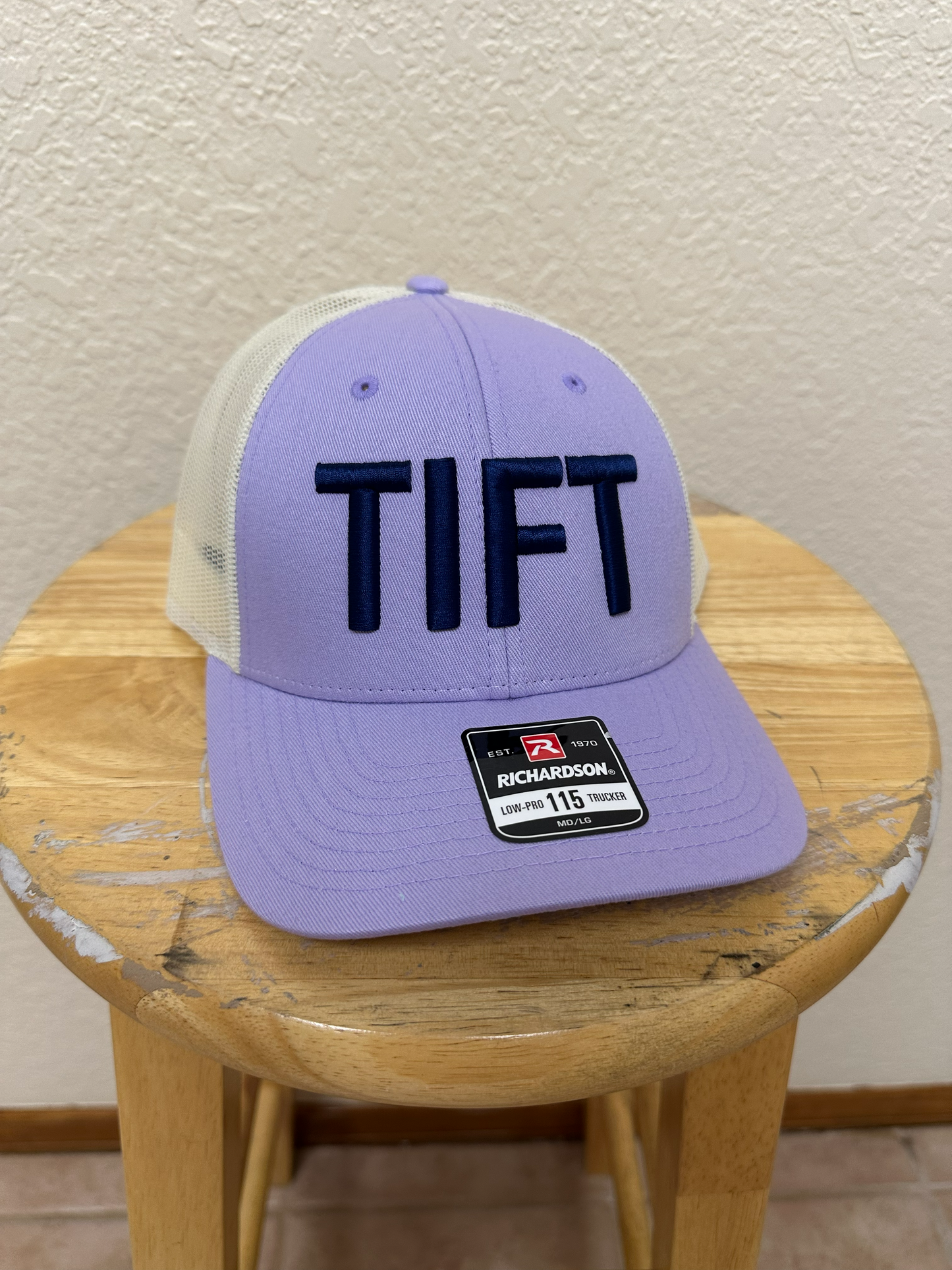 Lilac / Birch Mesh - TIFT Puff Embroidery