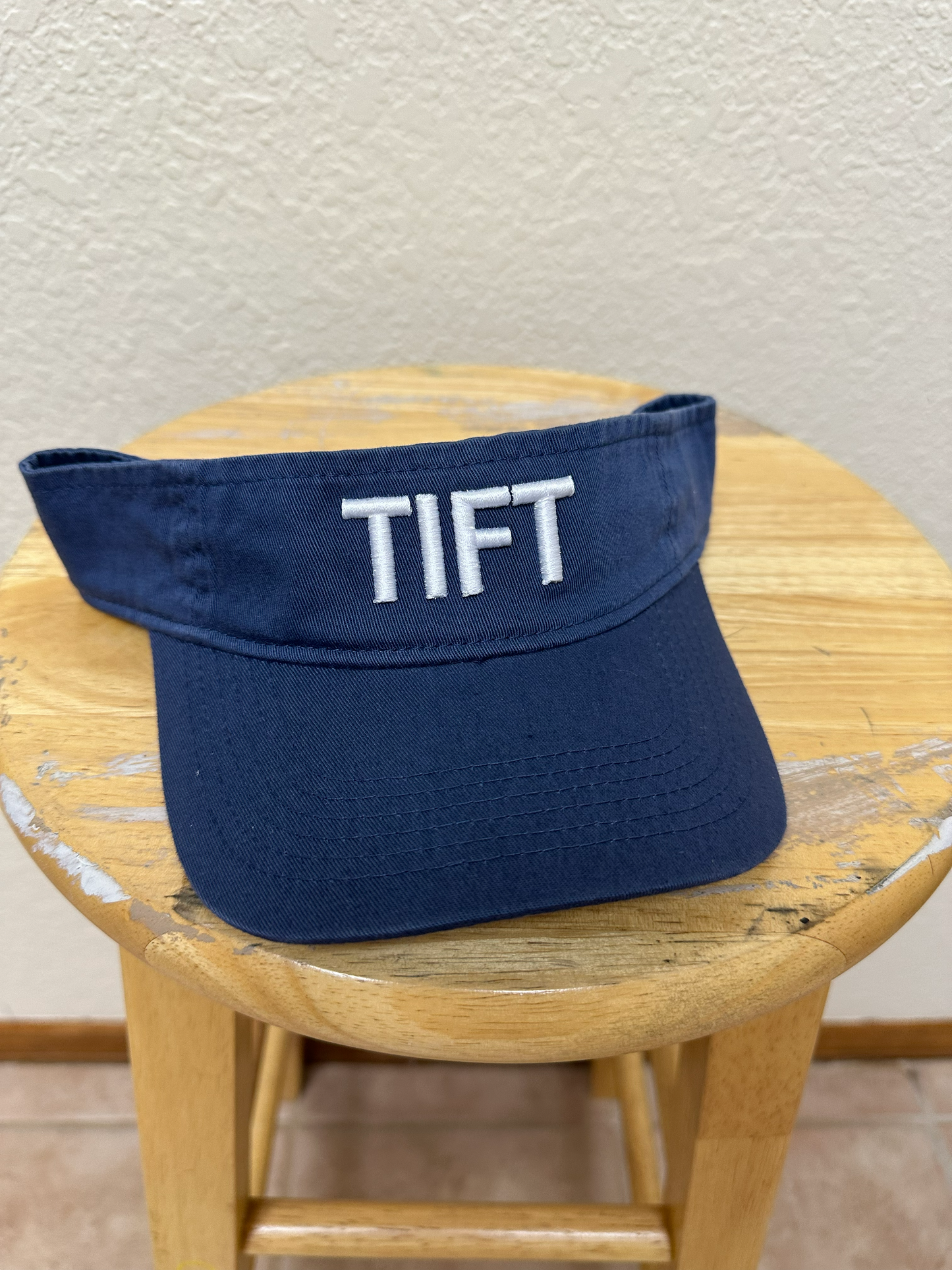 Navy Visor - TIFT Puff Embroidery