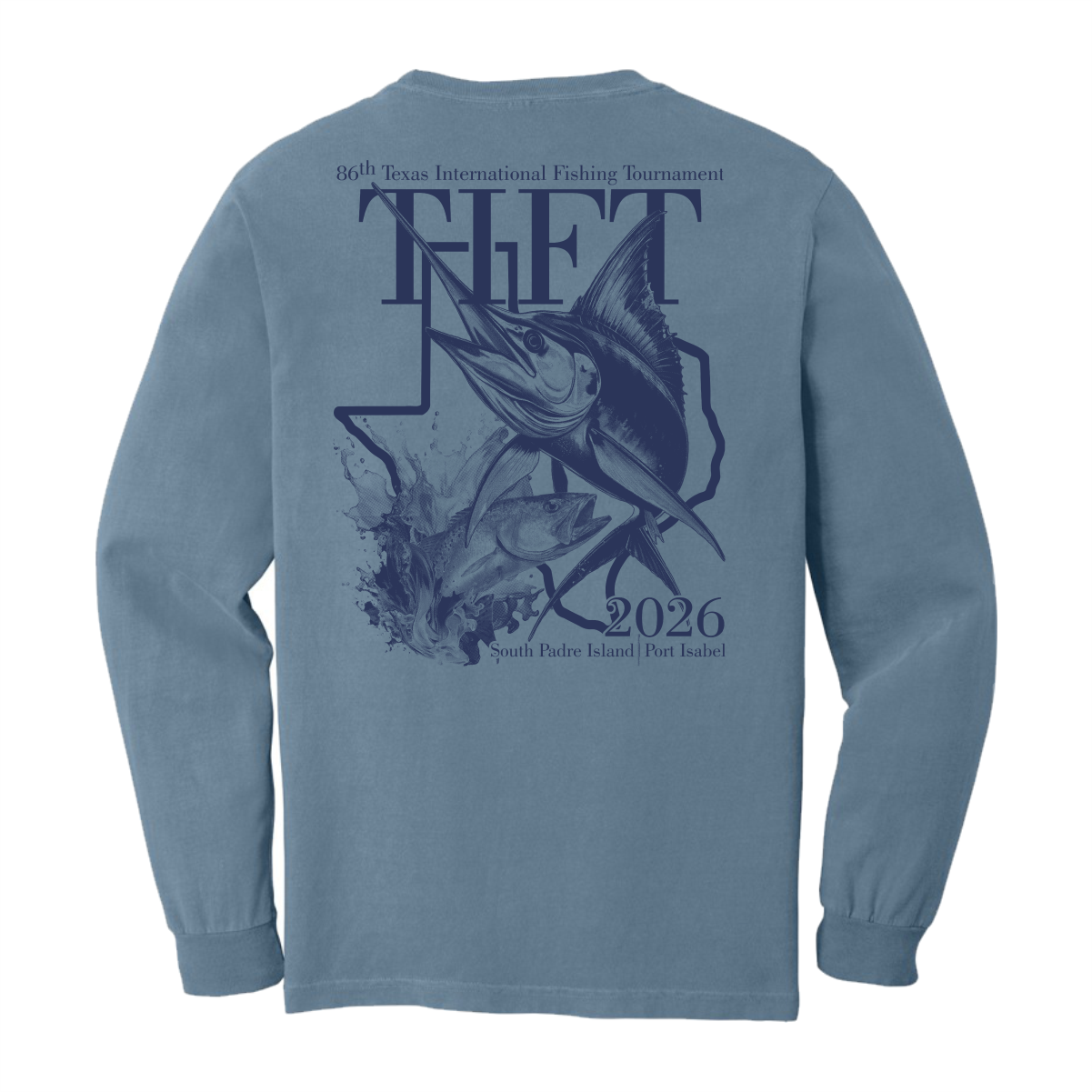 Comfort Colors Long Sleeve 2026 T-Shirt (Blue Jean)
