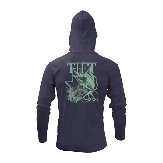 Youth Navy Hooded Dri-fit 2026 Long Sleeve T-Shirt