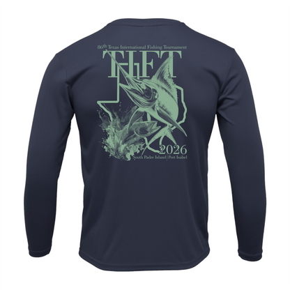 Navy Dri-fit Long Sleeve T-Shirt