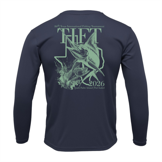 Navy Dri-fit Long Sleeve T-Shirt
