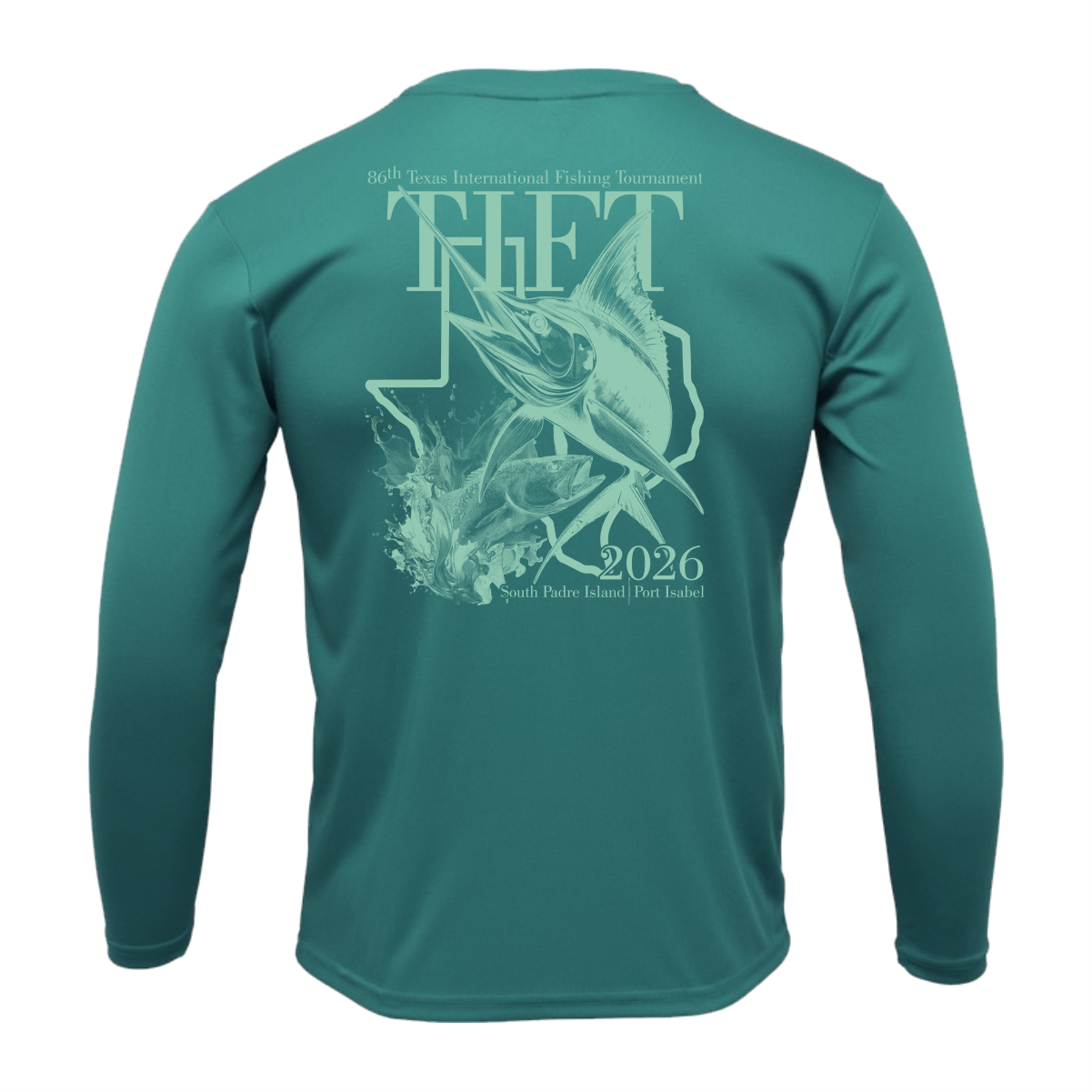 Youth Teal Dri-fit Long Sleeve T-Shirt