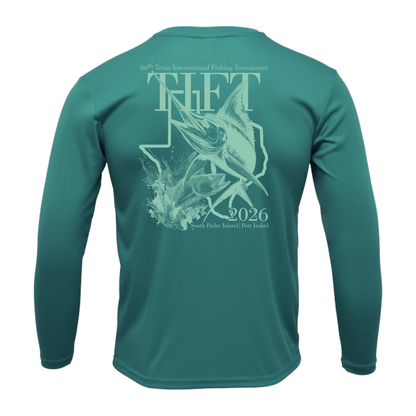 Youth Teal Dri-fit Long Sleeve T-Shirt