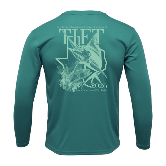 Youth Teal Dri-fit Long Sleeve T-Shirt