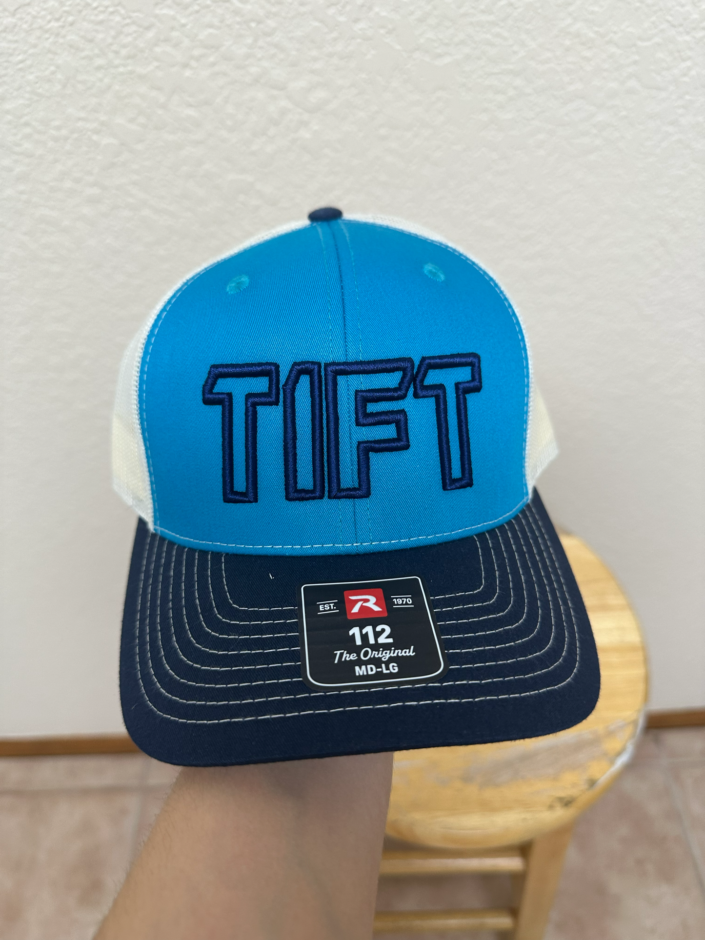 Blue/Navy/Off White Mesh - TIFT BLOCK