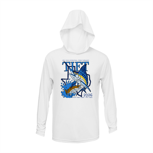 Toddler White Hooded Dri-fit