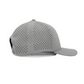Grey 6 Panel Dry-fit Hat- TIFT Logo Patch