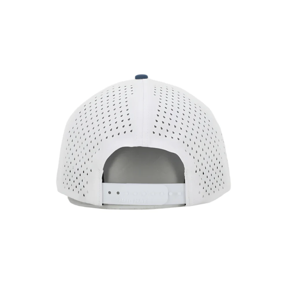 Blue/White 6 Panel Dry-fit Hat- TIFT BLOCK