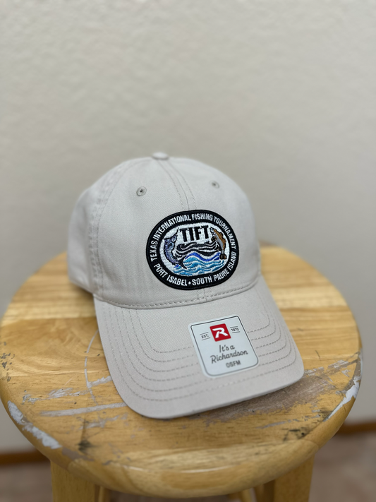 Khaki Cotton Twill Cap - TIFT Logo Patch