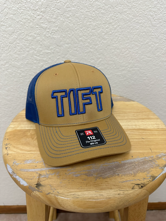 Biscuit / True Blue Mesh - TIFT BLOCK