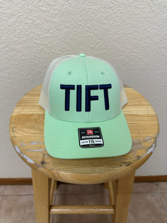 Patina Green Mesh - TIFT Puff Embroidery