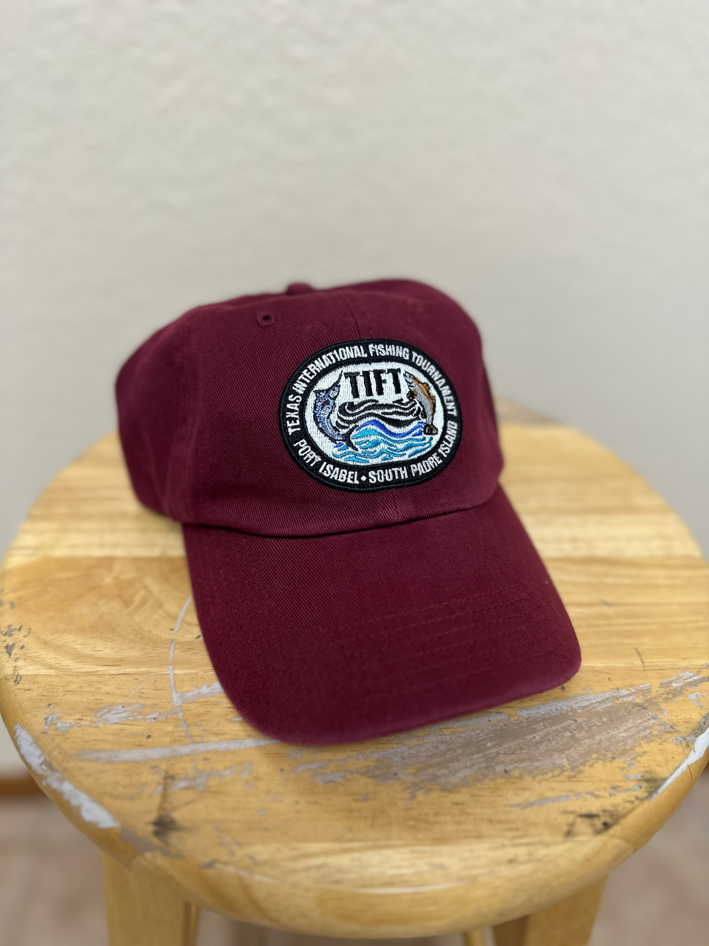 Maroon Cotton Twill Cap - TIFT Logo Patch