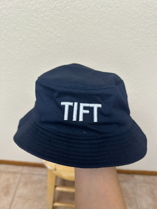 Navy Bucket Hat - TIFT Puff Embroidery