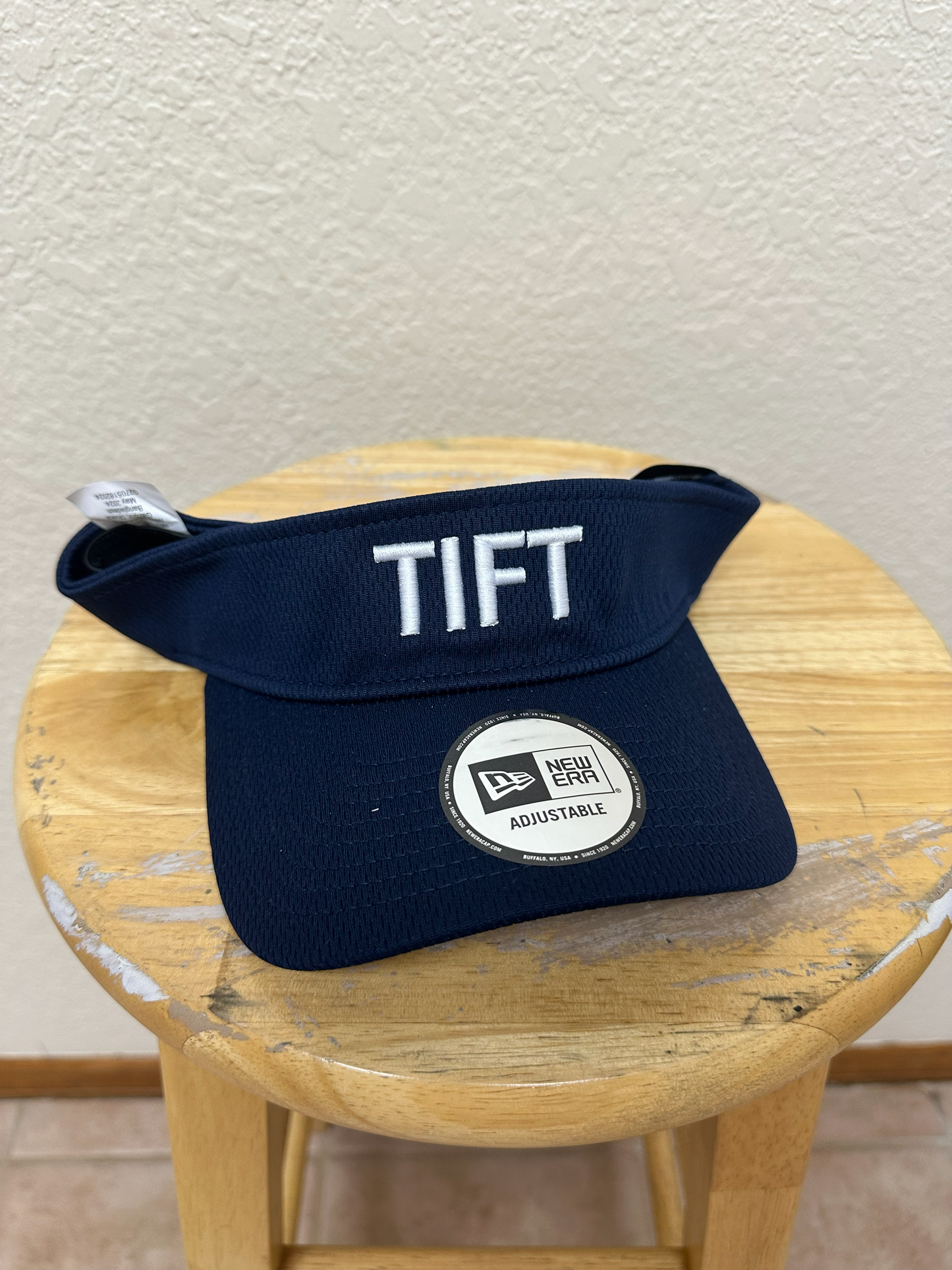 Navy New Era Visor - TIFT Puff Embroidery