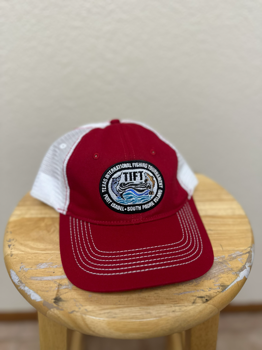 Red / White Mesh- TIFT Logo Patch