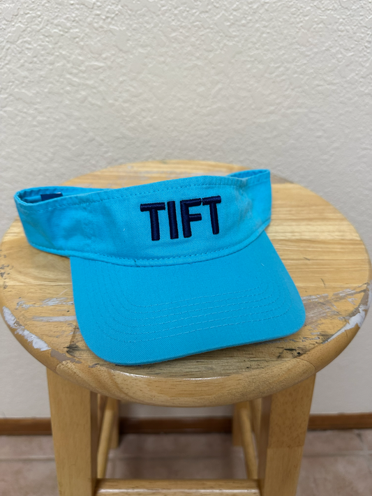 Sapphire Blue Visor - TIFT Puff Embroidery